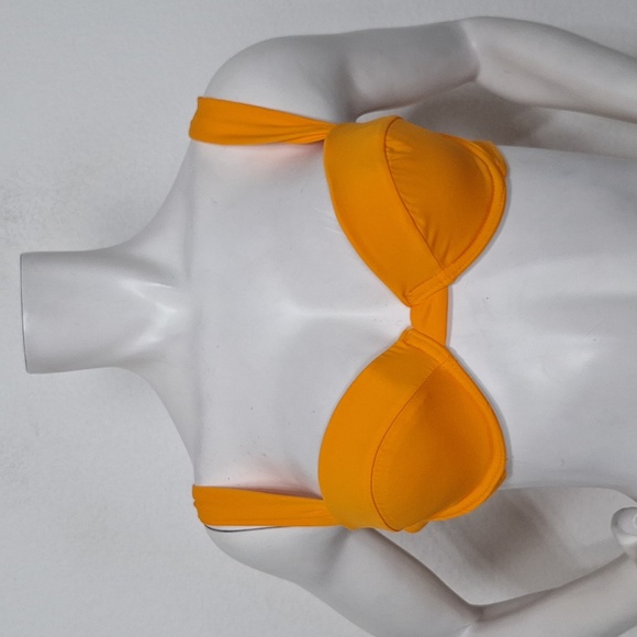 WeWoreWhat NEW Carrot Orange Claudia Top & Riviera Bottom Bikini Set Size M - Picture 3 of 12